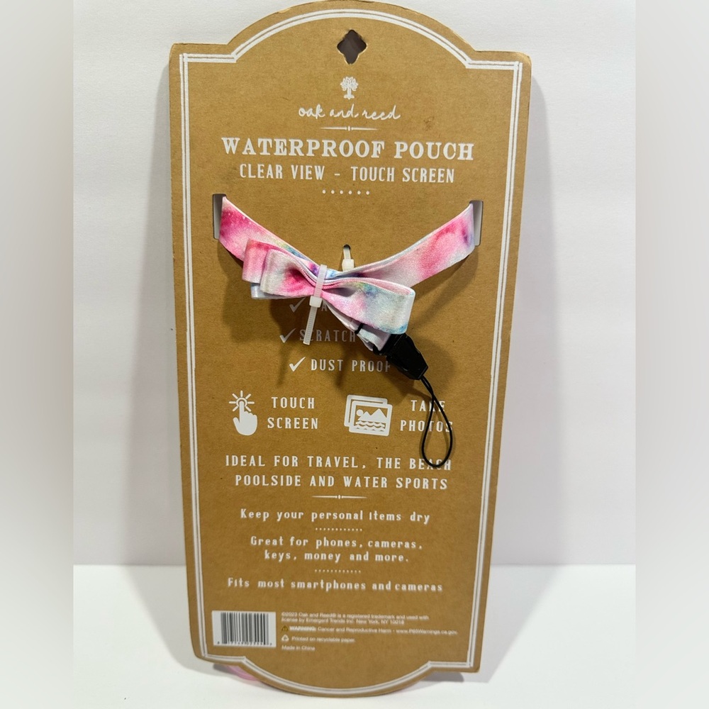 Oak and Reed Waterproof Phone Pouch - Pink - Picture 2 of 2